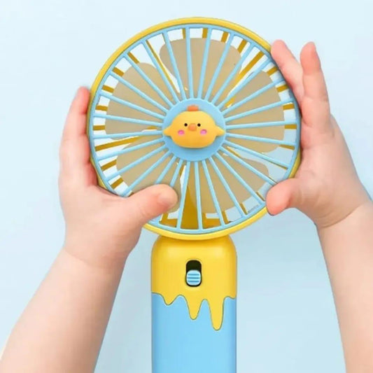 🧒 Rechargeable Mini Fan for Kids – Safe, Quiet & Portable for School Use